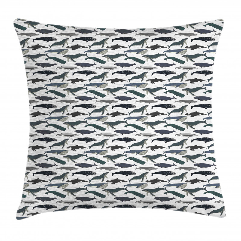 Whales Aquatic Species Marine Pillow Cover