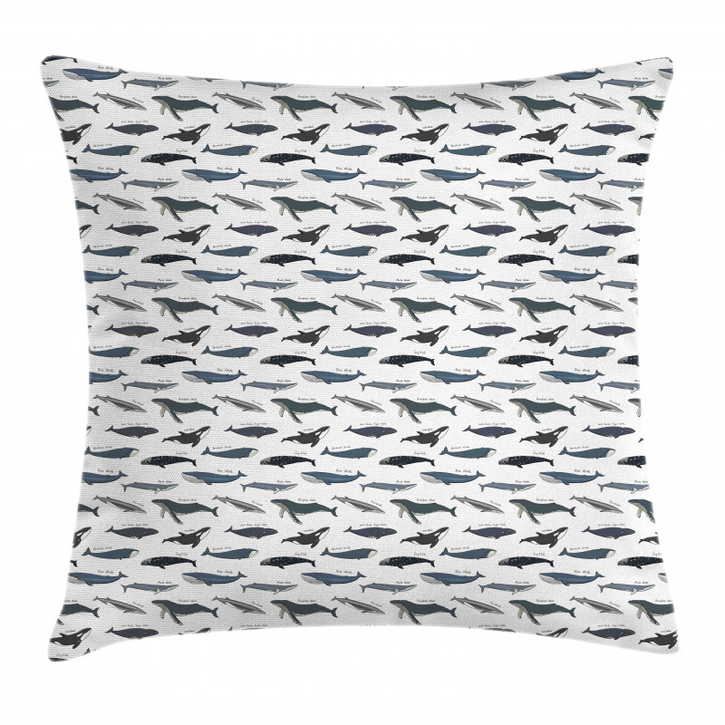Type of Fish Grey Fin Killer Pillow Cover