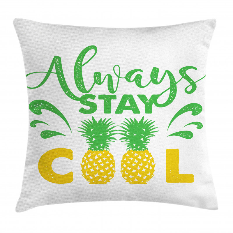 Summer Vibe Pineapple Pillow Cover