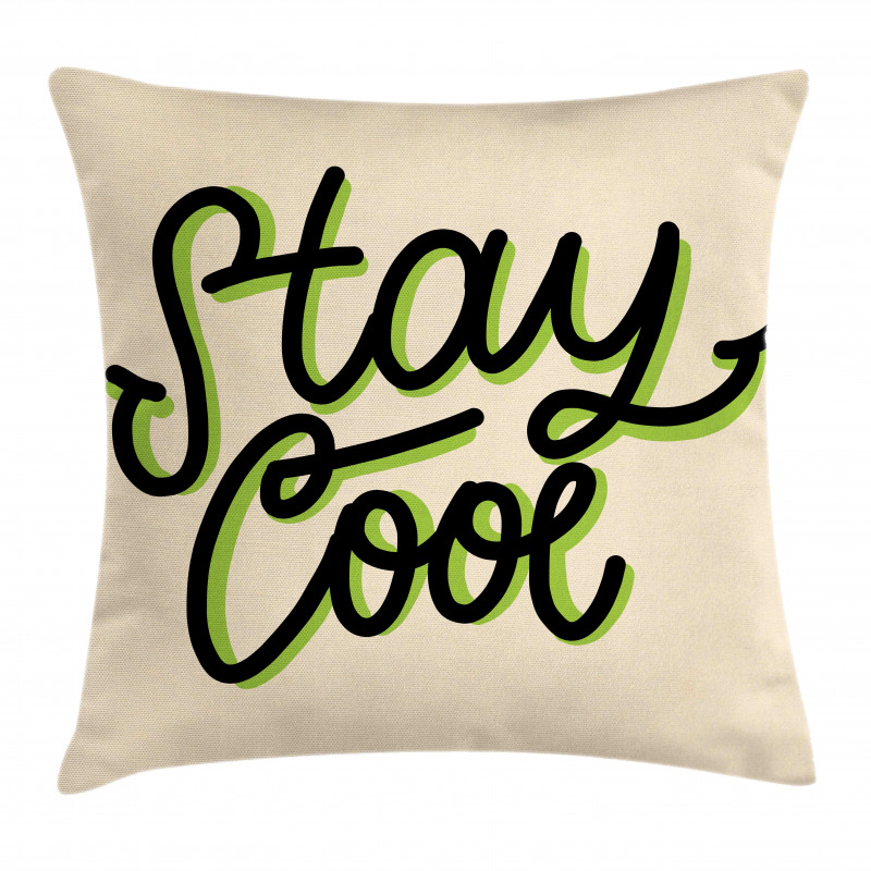 Modernistic Typography Pillow Cover