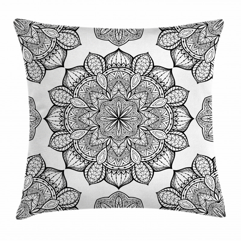 Floral Motifs Pillow Cover