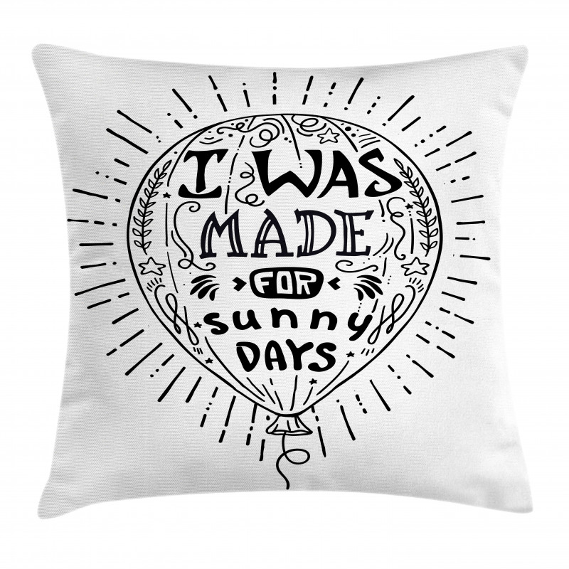 Rays Sunny Days Lover Balloon Pillow Cover