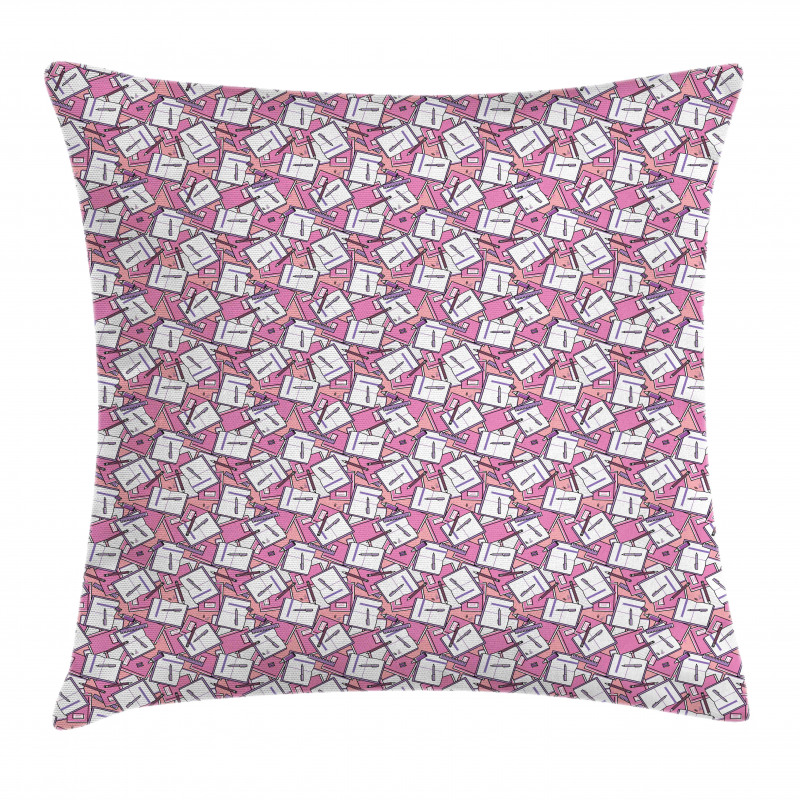 Girly Notebook Pen Marker Pillow Cover