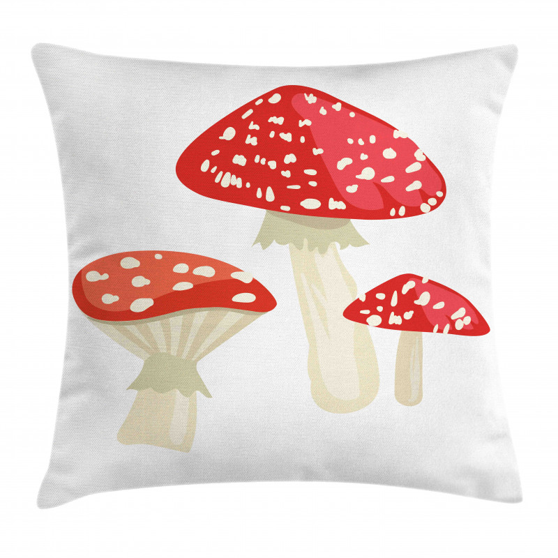 Simple Cartoon Toadstool Pillow Cover