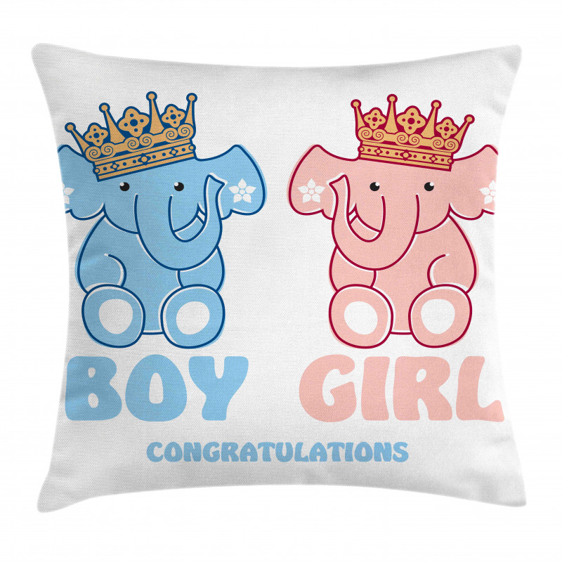 Boy and Girl Twins Pillow Cover