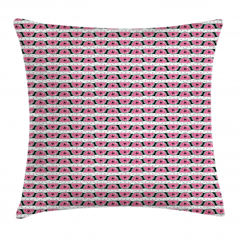 Slices with Hearts Seeds Pillow Cover