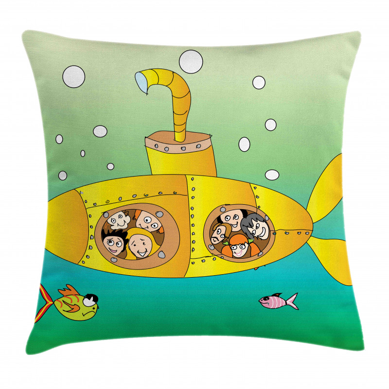 Underwater Happy Kids Pillow Cover