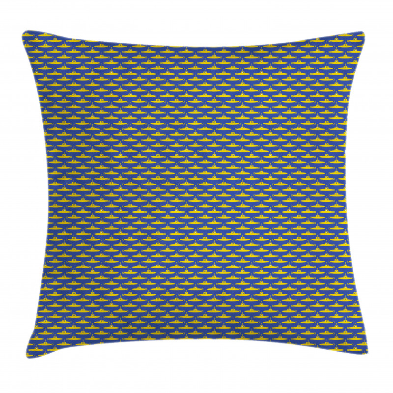 Pictogram Pattern Ocean Pillow Cover