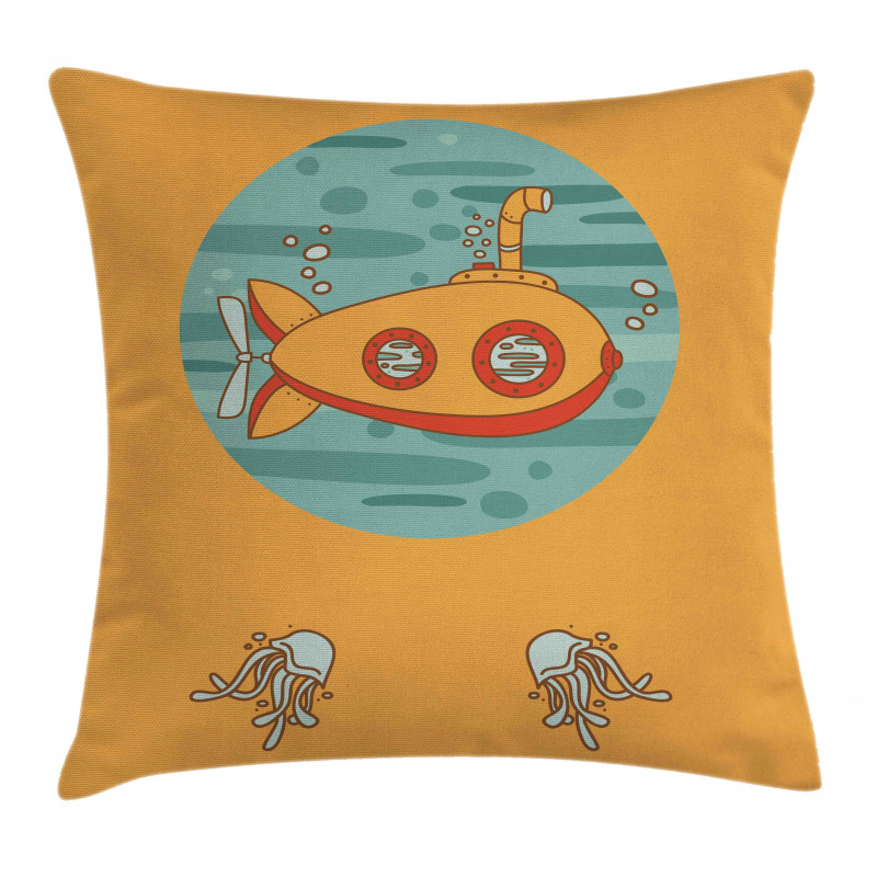 Born to Dive Jellyfish Pillow Cover