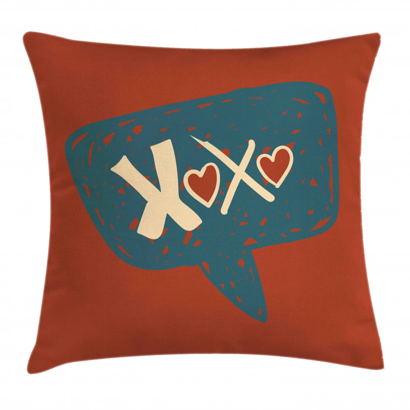 Acronym in Speech Bubble Love Pillow Cover