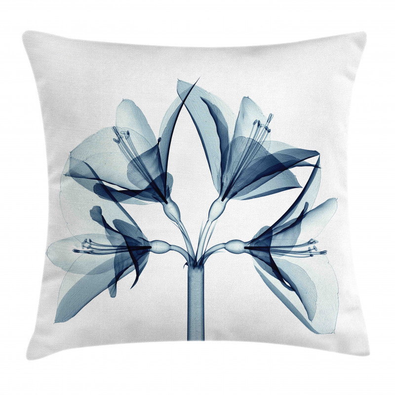 Xray Amaryllis Flowers Deco Pillow Cover