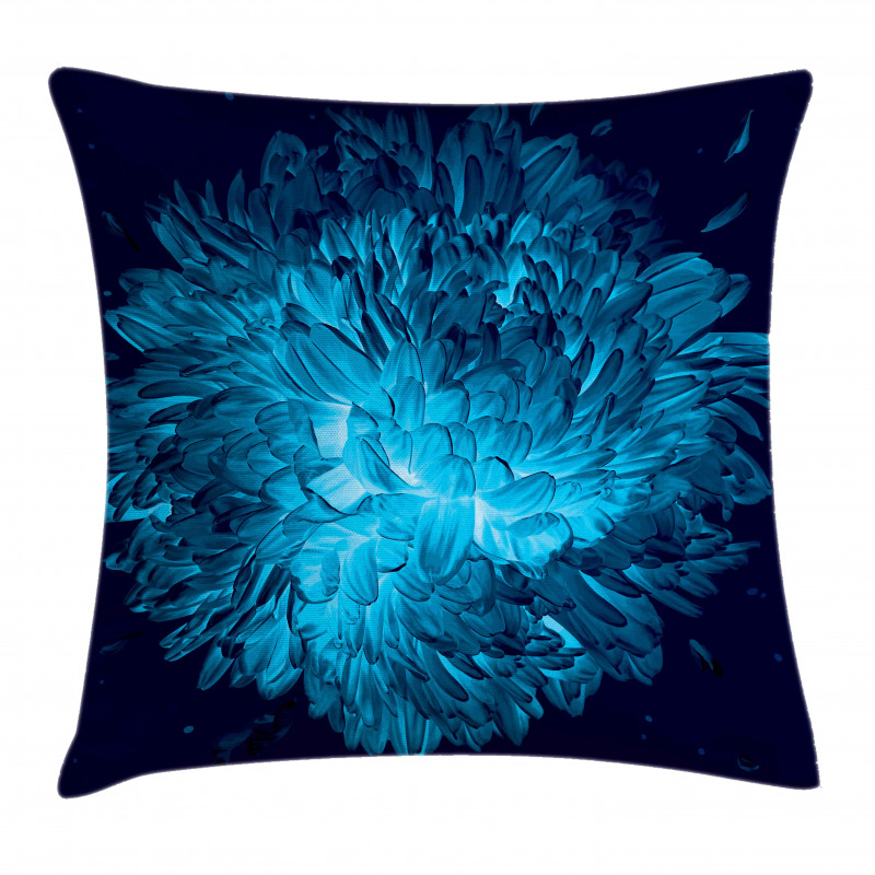 Luminous Chrysanthemum Art Pillow Cover