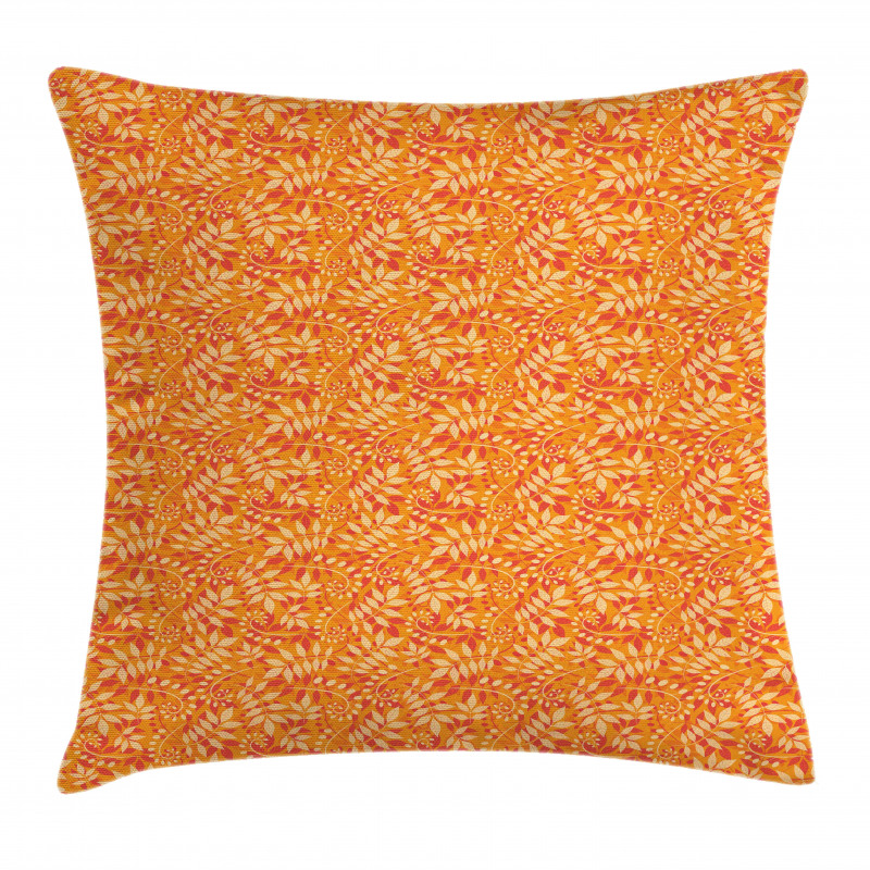 Abstract Leaf Bulbs Autumn Pillow Cover