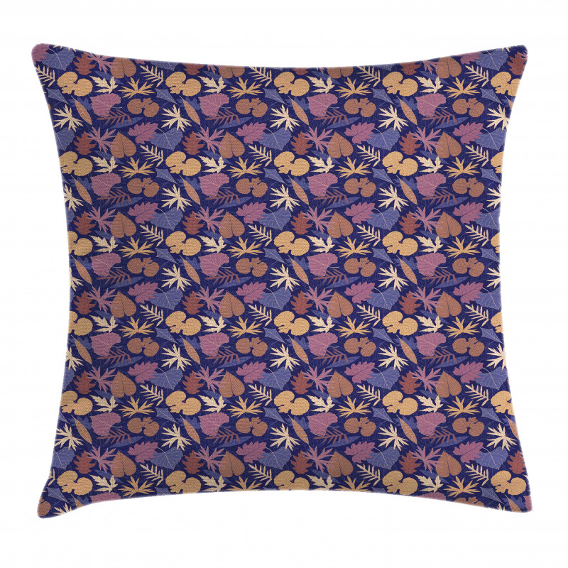 Graceful Leafage Vintage Pillow Cover