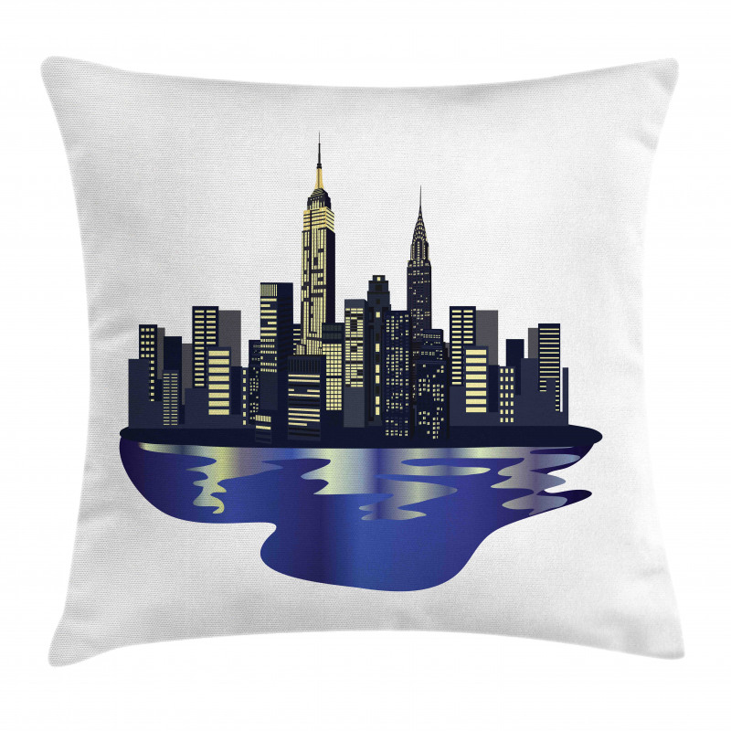 Metropolitan New York Night Pillow Cover