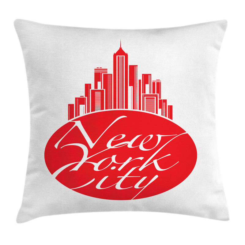 New York City Apple Emblem Look Pillow Cover