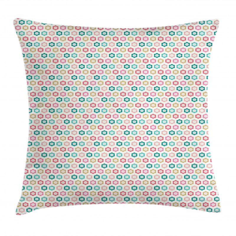 Childish Floral Pattern Pillow Cover