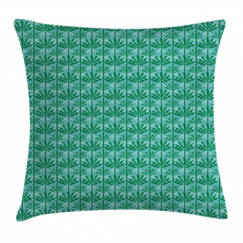 Banana Leaves Exotic Pattern Pillow Cover