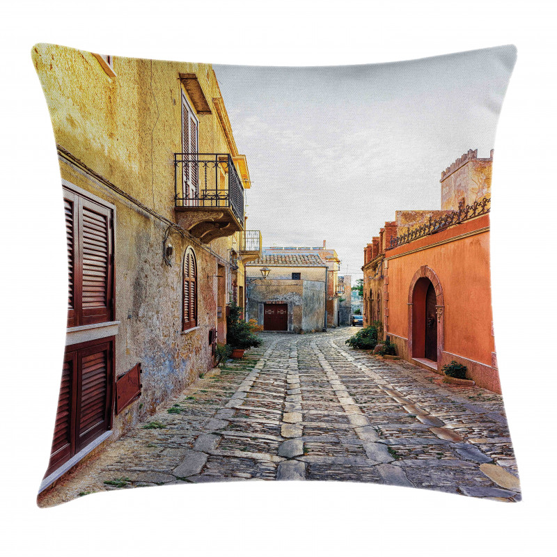 Narrow Street Erice Pillow Cover