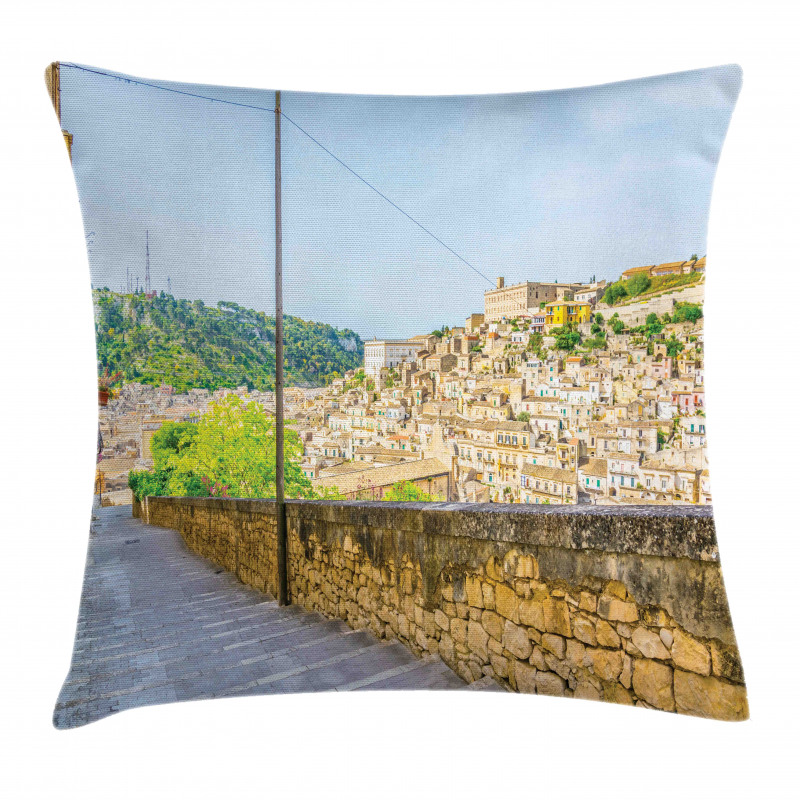 Stairway in Modica Pillow Cover