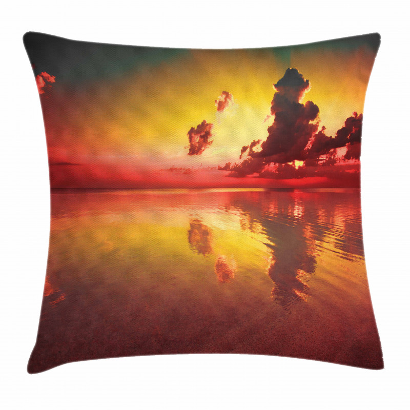 Sunrise Water Reflection Pillow Cover