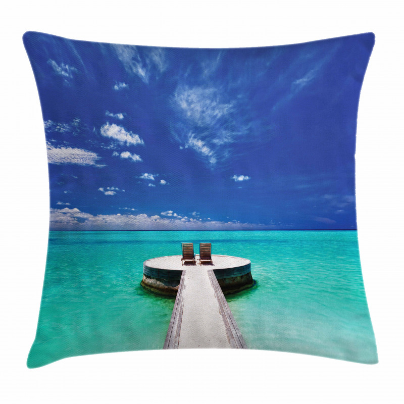 Lagoon Honeymoon Sea Pillow Cover