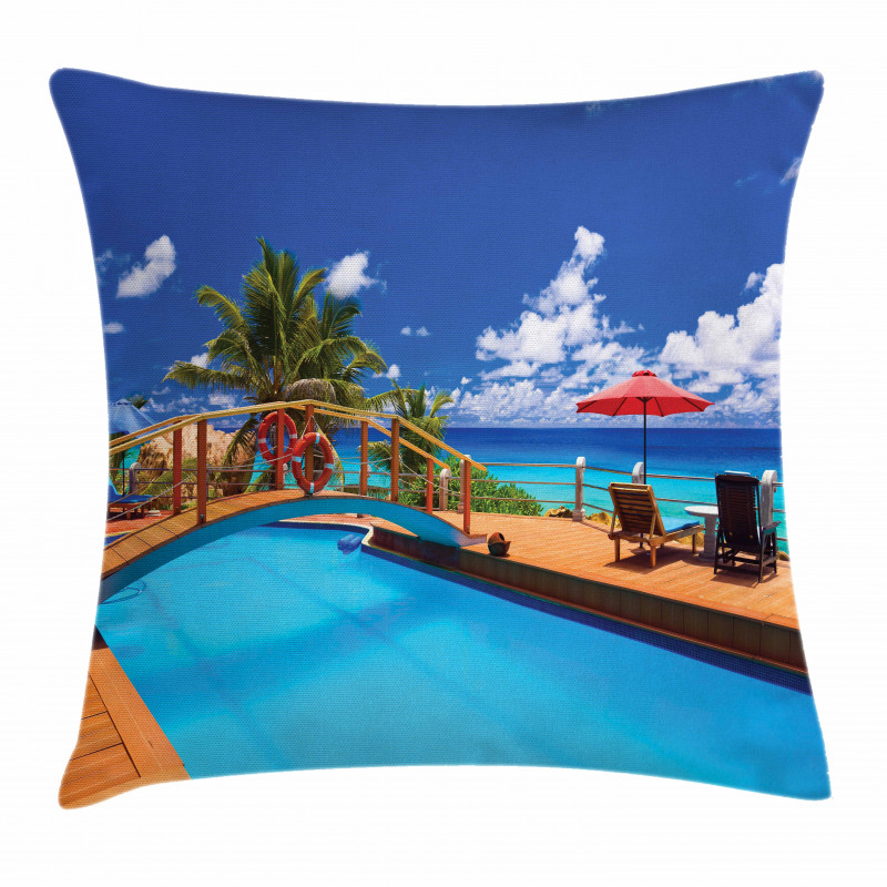 Sea Pool Beach Holiday Pillow Cover