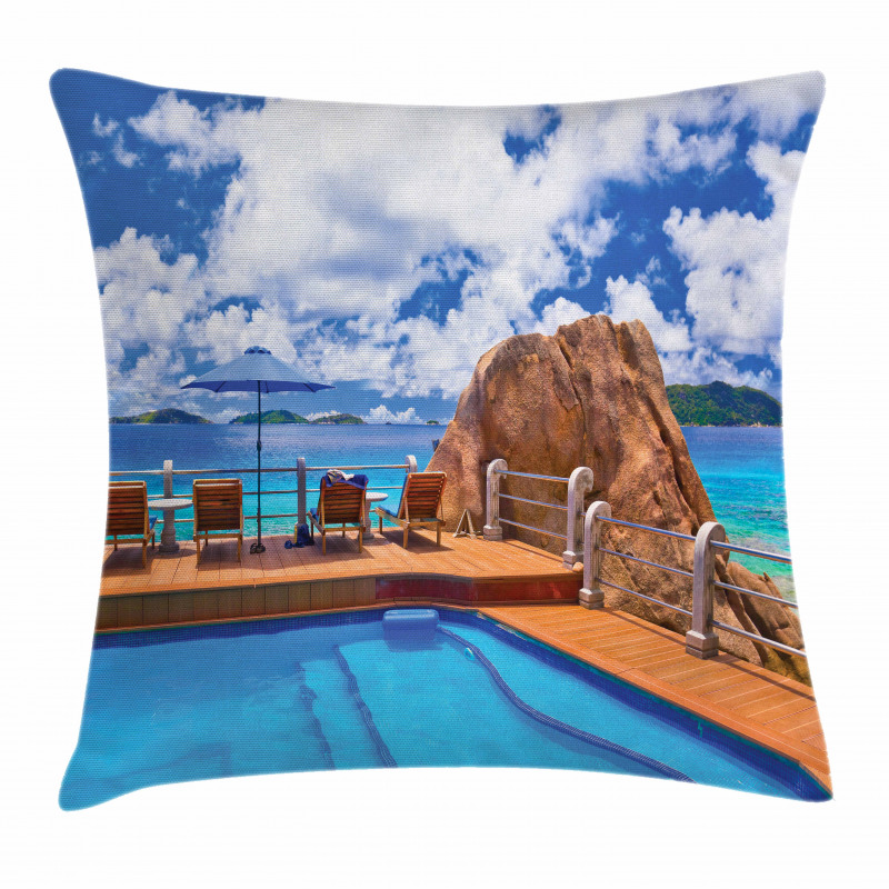 Vacation Resort Ocean Pillow Cover