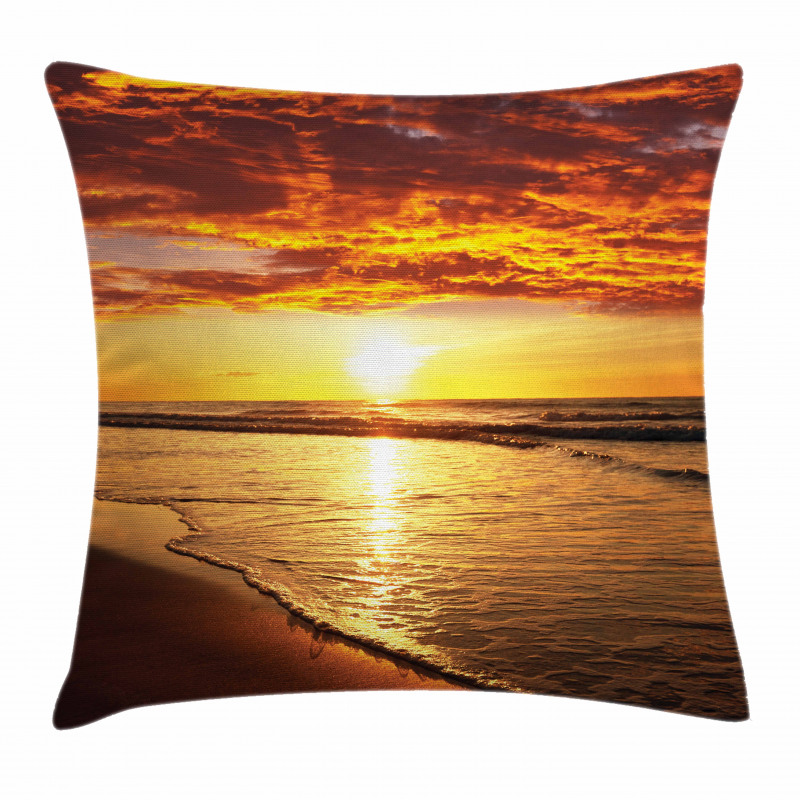 Beach Sunset Coast Pillow Cover