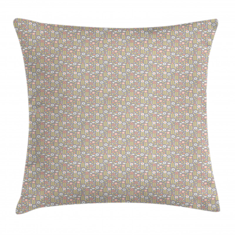 Vintage Style Nursery Floral Pillow Cover