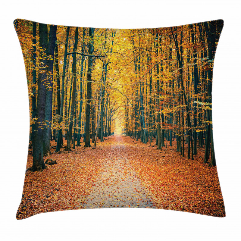Romantic Alley Woods Pillow Cover