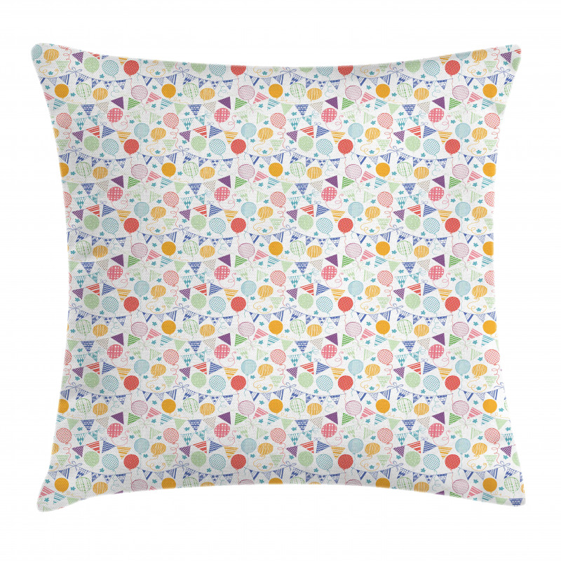 Fun Celebration Balloons Pillow Cover