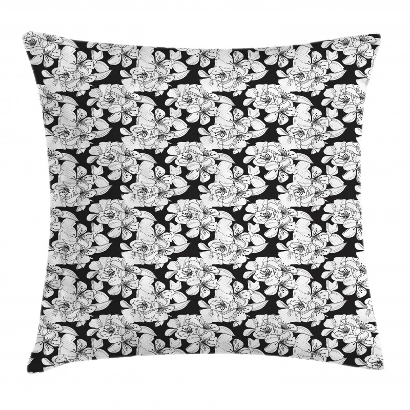 Vintage Style Cherry Flowers Pillow Cover