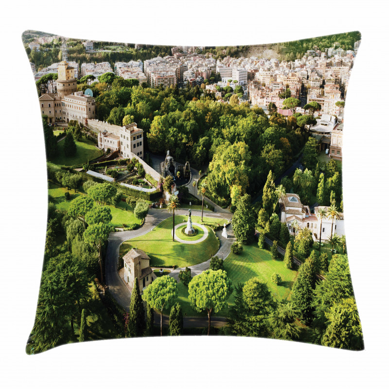Famous Vatican Gardens Pillow Cover
