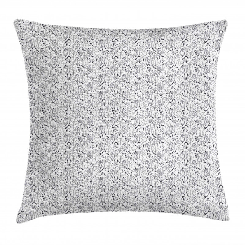 Outline Botanical Elements Pillow Cover