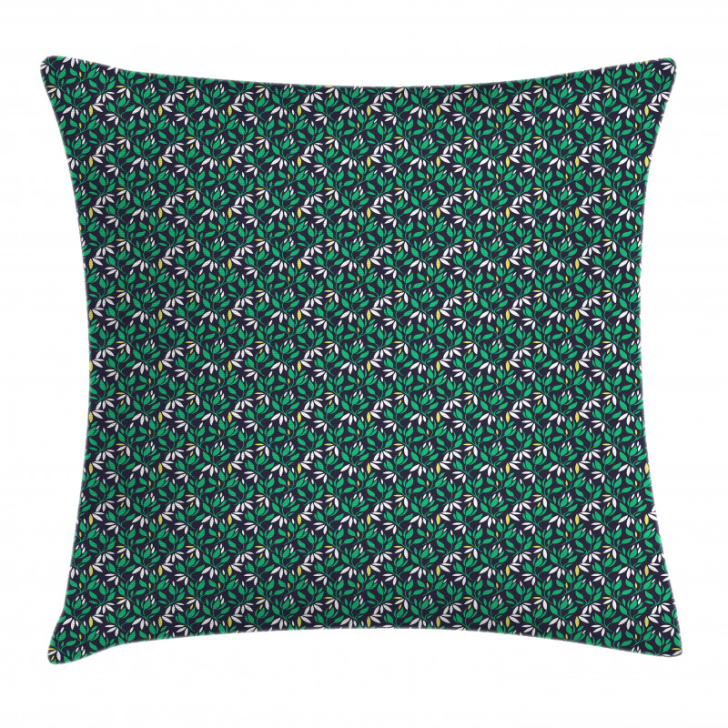 Simplistic Abstract Leaves Art Pillow Cover