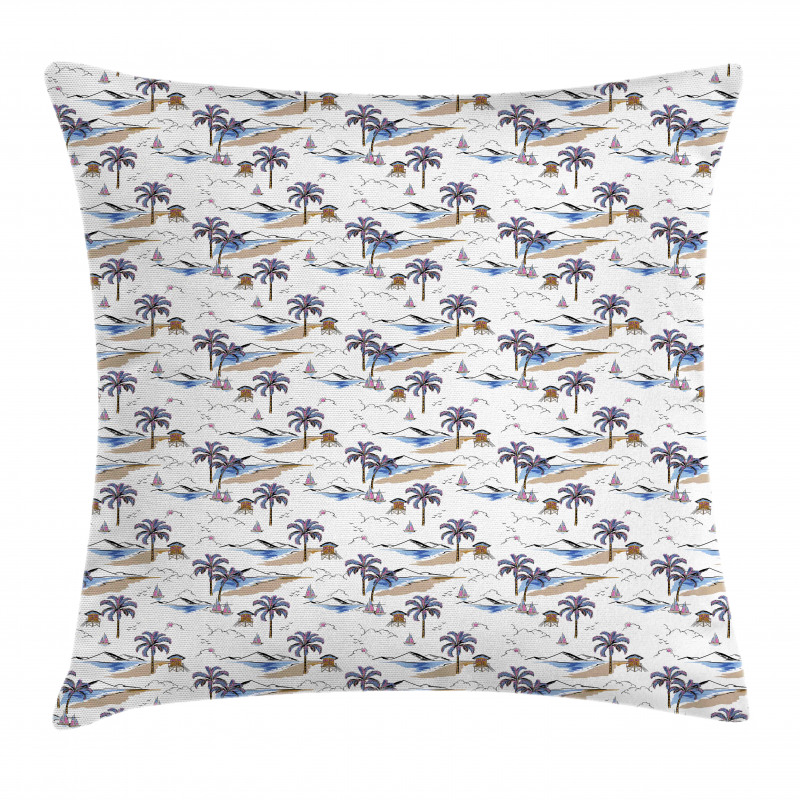 Exotic Island Summer Pillow Cover