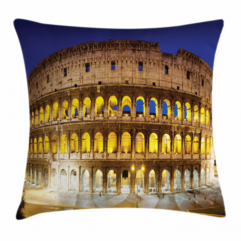 Historical Colosseum Pillow Cover