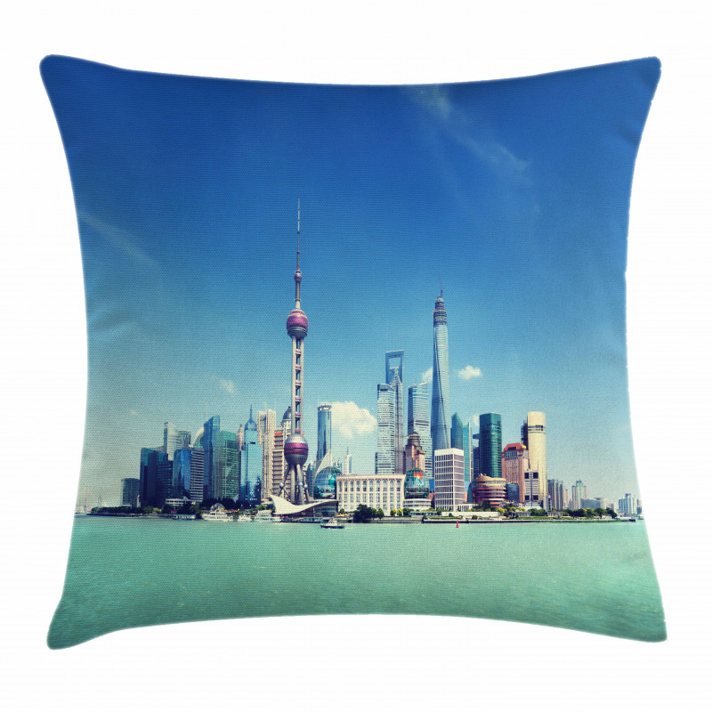 Shanghai Scenery Pillow Cover