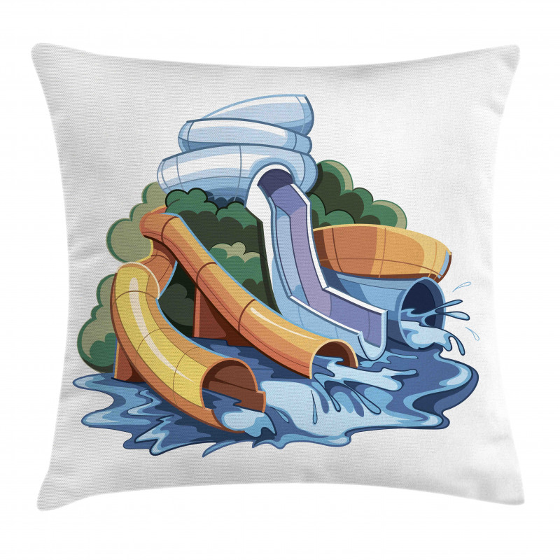 Aqua Park Water Slides Pillow Cover