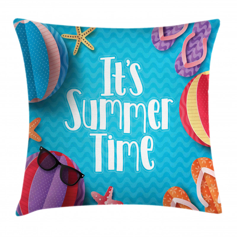 Its Summer Time Funny Pillow Cover