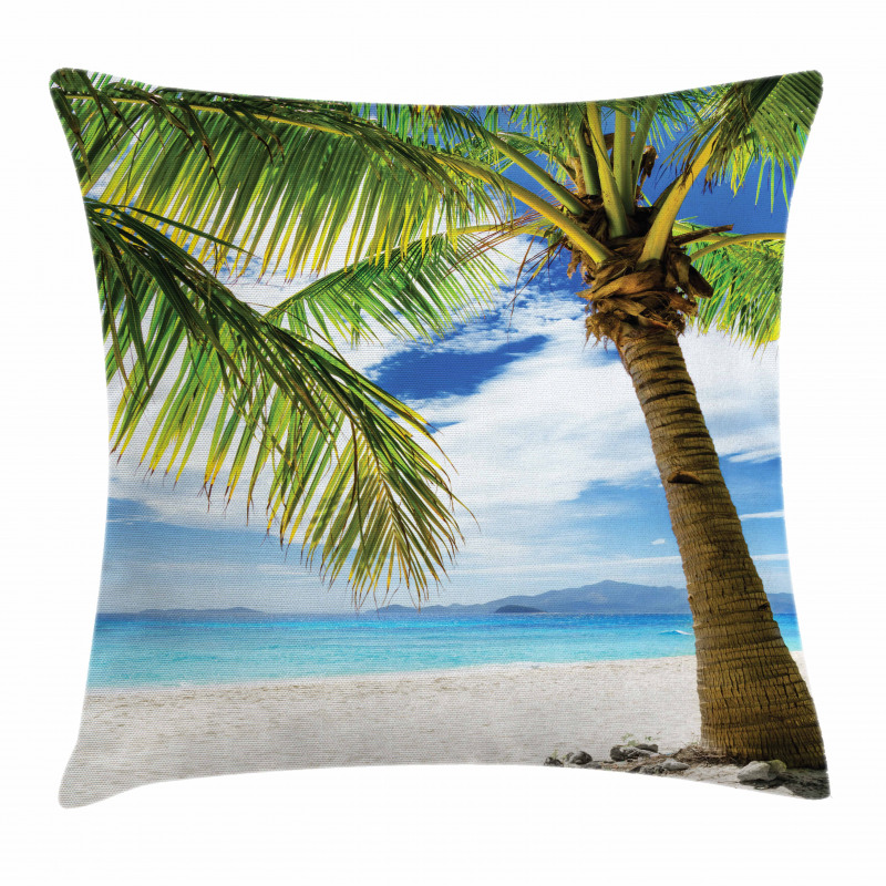 Sandy Beach Sunny Pillow Cover