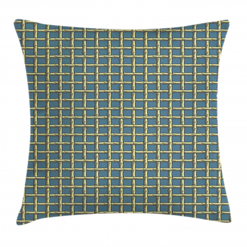 Simplistic Bamboo Cane Cell Pillow Cover