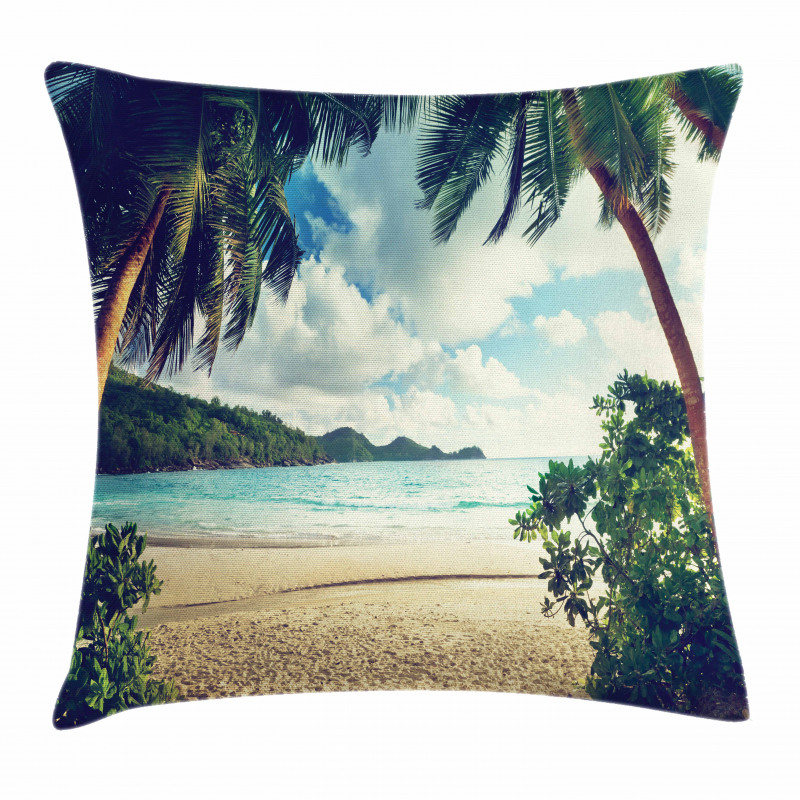 Summer Vintage Tropical Pillow Cover