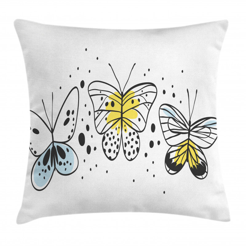 Winged Insects Pillow Cover