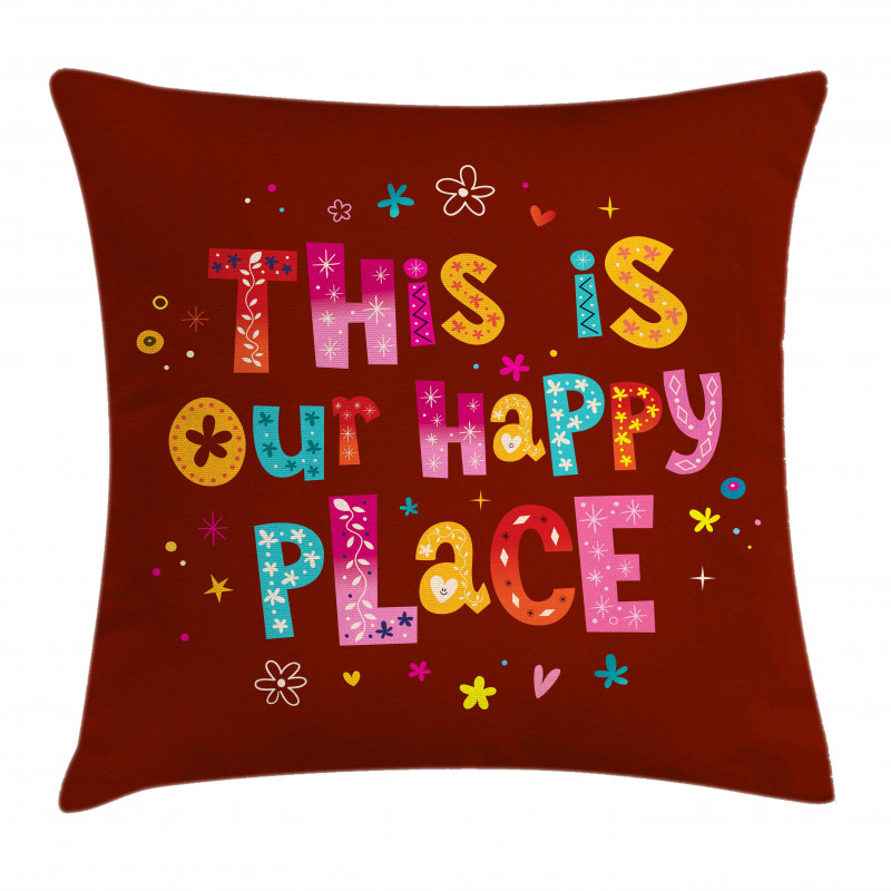 This is Our Happy Place Pillow Cover