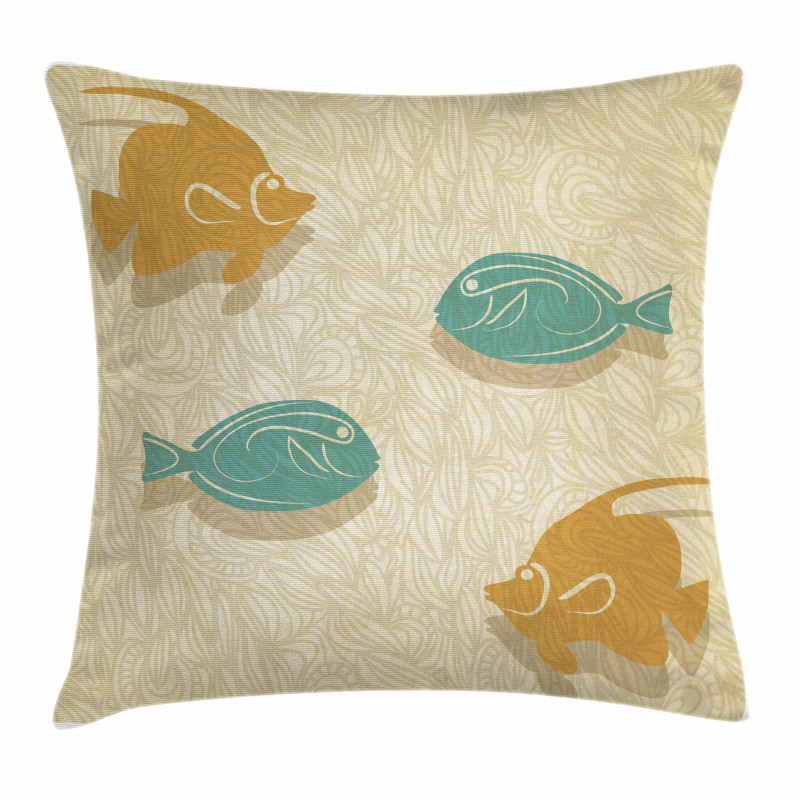 Aquarium Ocean Waves Pillow Cover