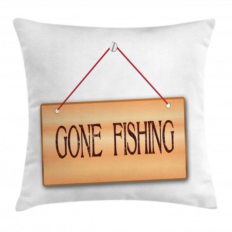 Hanged Signboard Image Pillow Cover