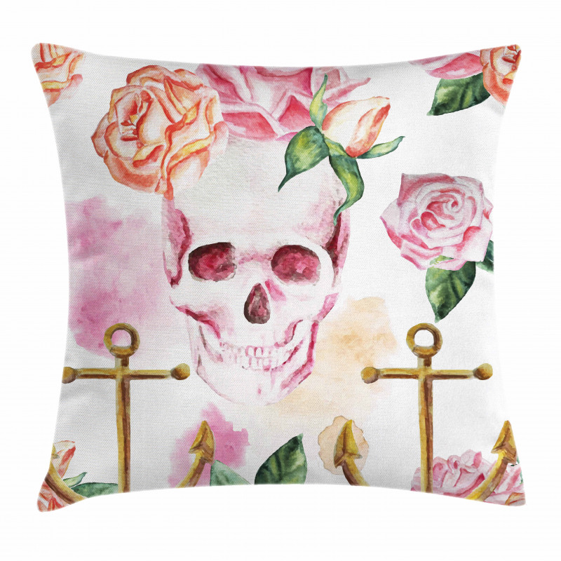 Anchor Roses Peony Art Pillow Cover
