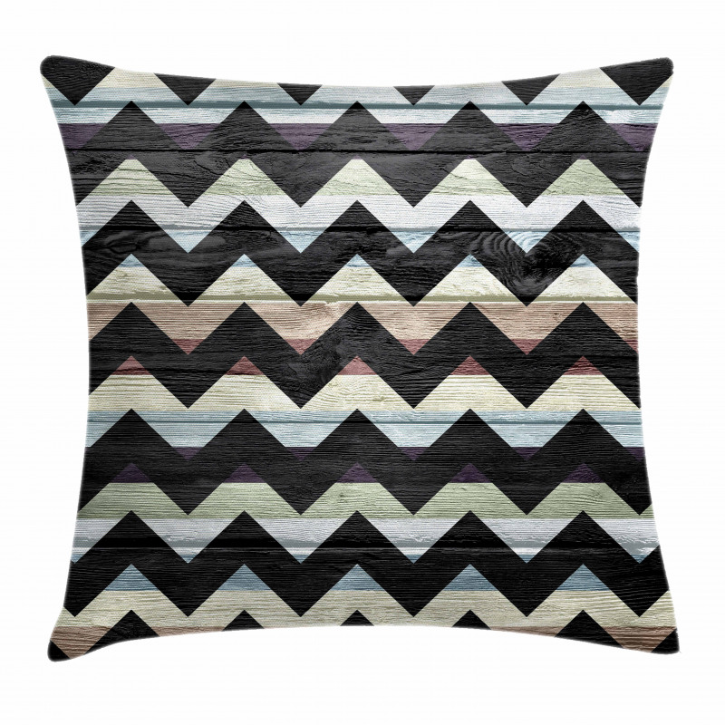 Retro Art Black Chevron Pillow Cover